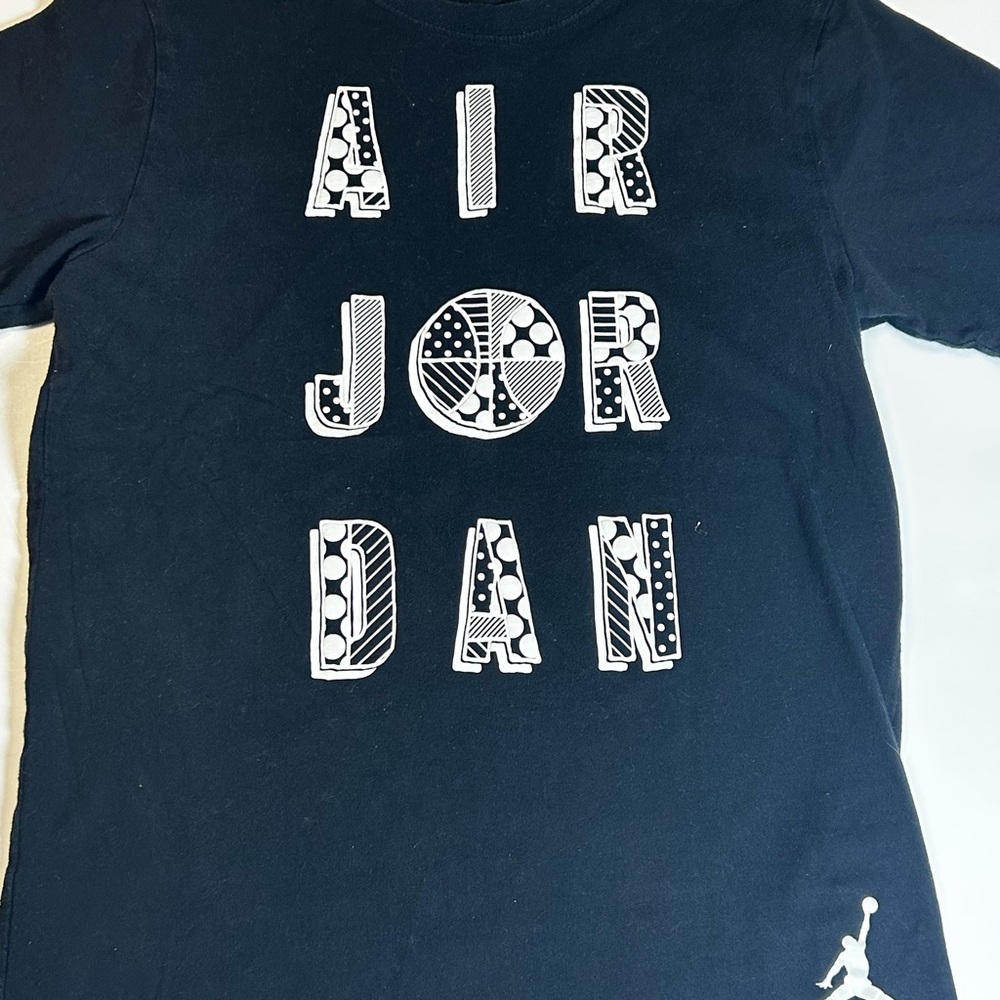 Jordan Kids Navy T-Shirt with White Accents